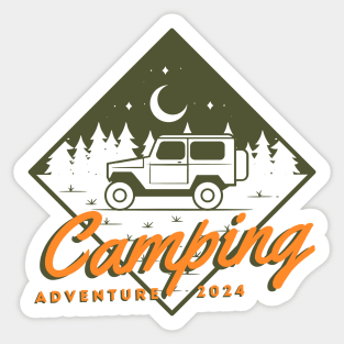 Camping Adventure 2024 Sticker